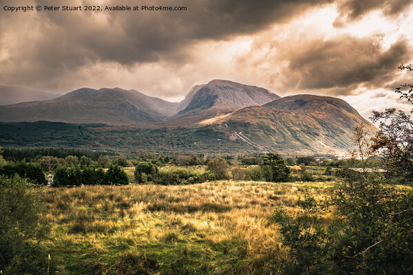 Ben Nevis from the Great Glen way long distance footp[ath walk b Picture Board by Peter Stuart