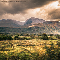 Buy canvas prints of Ben Nevis from the Great Glen way long distance footp[ath walk b by Peter Stuart
