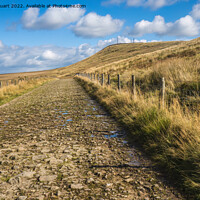 Buy canvas prints of Walking along the Rivgington bridleway near Winter Hill in the w by Peter Stuart