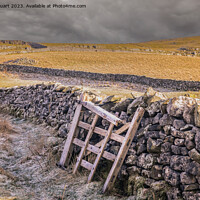 Buy canvas prints of Winter walking from Langcliffe to Settle in the Yorkshire Dales by Peter Stuart