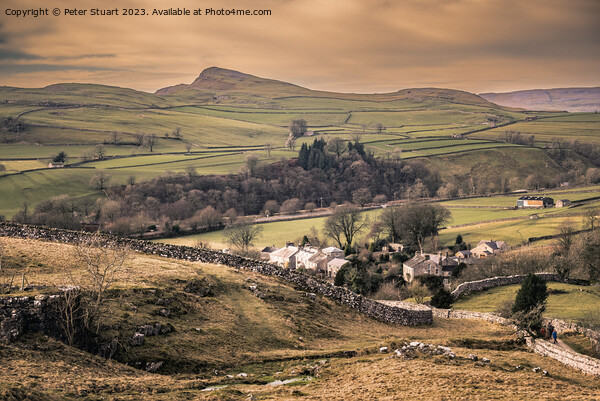 Goat Scar Lane above Stainforth in Craven in North Yorkshire Picture Board by Peter Stuart