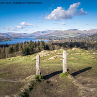 Buy canvas prints of Walking up Brant Fell from Windermere in the Lake District by Peter Stuart