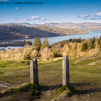 Buy canvas prints of Walking up Brant Fell from Windermere in the Lake District by Peter Stuart