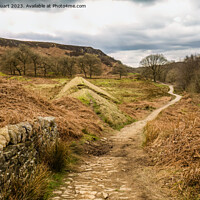 Buy canvas prints of Walking on the West Pennine Moors from Great Hill by Peter Stuart