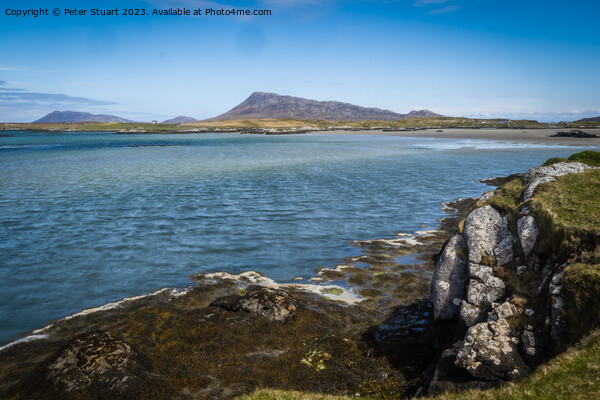 Benbecula ,  which lies between North and South Uist  Picture Board by Peter Stuart