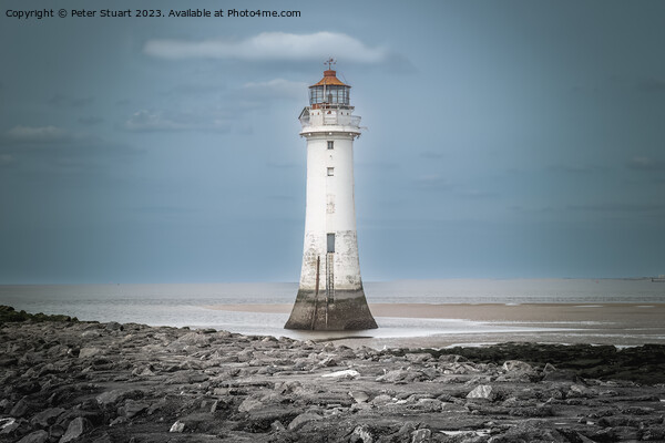 New Brighton Lighthouse (also known as Perch Rock Lighthouse and Picture Board by Peter Stuart