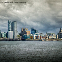 Buy canvas prints of Liverpool Skyline from Seacombe by Peter Stuart