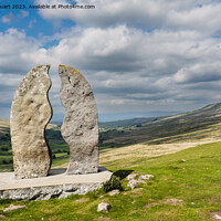 Buy canvas prints of Long distance walking at Garsdale Head in South Cumbria from Kir by Peter Stuart