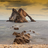 Buy canvas prints of Bow Fiddle Rock is a natural sea arch near Portknockie on the no by Peter Stuart