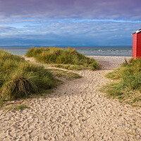 Buy canvas prints of Findhorn Beach Huts by Peter Stuart