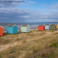 Buy canvas prints of Findhorn Beach Huts by Peter Stuart