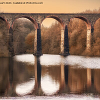 Buy canvas prints of Amsgrove Viaduct over Wayoh Reservoir by Peter Stuart