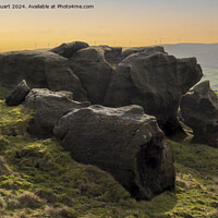 Buy canvas prints of The Bridestone Rocks by Peter Stuart