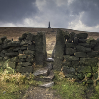 Buy canvas prints of  Stoodley Pike by Peter Stuart