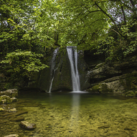 Buy canvas prints of  Janets Foss Waterfall by Peter Stuart
