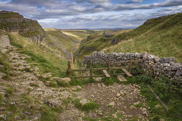  Watlowes Valley, Malham Picture Board by Peter Stuart