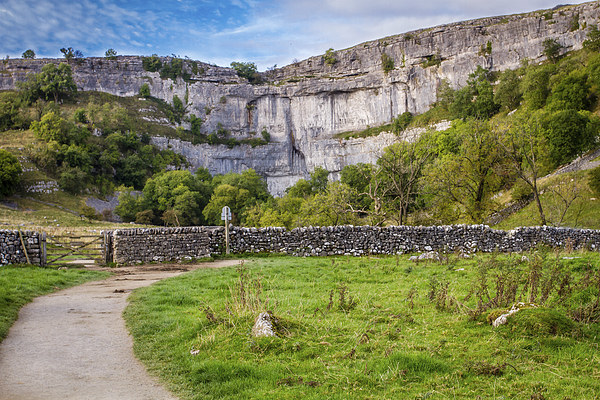  Malham Cove Picture Board by Peter Stuart