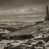 Buy canvas prints of Stoodley Pike by Peter Stuart