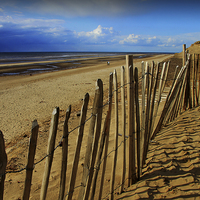 Buy canvas prints of  Fenced in at the beach by Peter Stuart