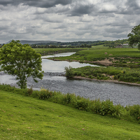 Buy canvas prints of  River Ribble from Ribchester by Peter Stuart