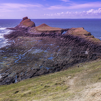 Buy canvas prints of  The Worms Head by Peter Stuart