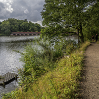Buy canvas prints of  Carr Mill Dam, St Helens by Peter Stuart