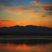 Buy canvas prints of  Loch Eil sunset by Peter Stuart