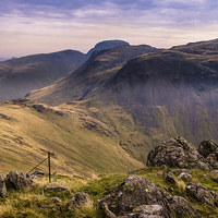 Buy canvas prints of  The Mosedale Horseshoe by Peter Stuart