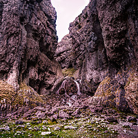 Buy canvas prints of Gordale Scar by Peter Stuart