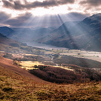 Buy canvas prints of Buttermere Lake District by Peter Stuart