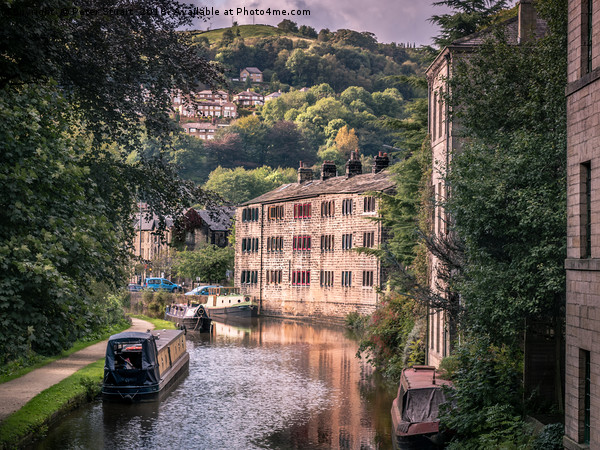 Rochdale Canal at Hebden Bridge Picture Board by Peter Stuart