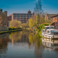 Buy canvas prints of Leeds Liverpool canal at Leigh by Peter Stuart