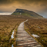 Buy canvas prints of Pen-Y-Ghent from Dale Head  by Peter Stuart