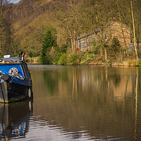Buy canvas prints of Spring on the canal by Peter Stuart