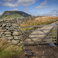 Buy canvas prints of Pen-Y-Ghent from near Helwith Bridge by Peter Stuart