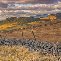 Buy canvas prints of Sunset over Attermire Scar by Peter Stuart