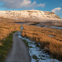 Buy canvas prints of Pen-Y-Ghent, North Yorkshire by Peter Stuart