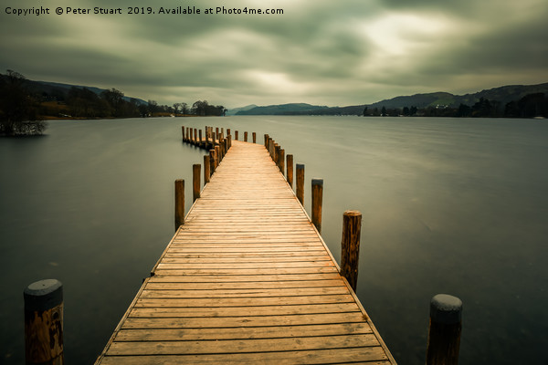 Monk Jetty on Coniston Water Picture Board by Peter Stuart