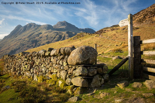 The Langdale Pikes Picture Board by Peter Stuart