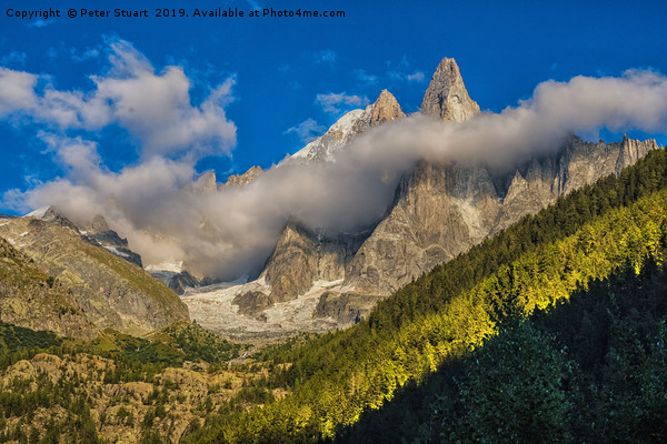 Aiguille du Dru, Chamonix, French Alps Picture Board by Peter Stuart