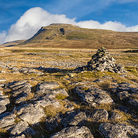 Buy canvas prints of Ingleborough and Whernside in the Yorkshire Dales by Peter Stuart