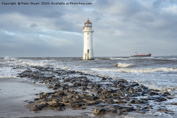 Perch Rock Lighthouse Picture Board by Peter Stuart
