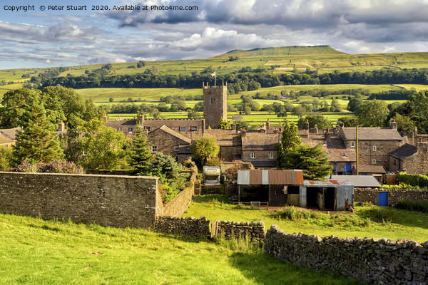 Askrigg in the Yorkshire Dales Picture Board by Peter Stuart