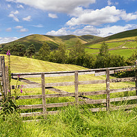Buy canvas prints of The Howgills and Sedbergh by Peter Stuart