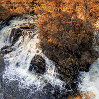 Buy canvas prints of Ben Venue Waterfall by Peter Stuart