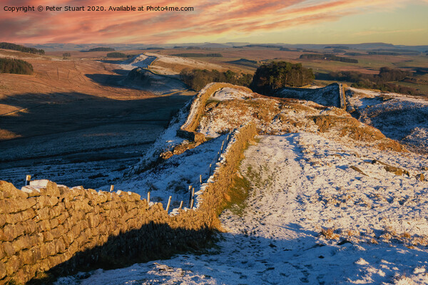 Hadrian's Wall from Once Brewed Picture Board by Peter Stuart
