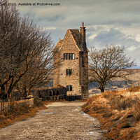 Buy canvas prints of Rivington Pike and Winter Hill above Anglezarke Re by Peter Stuart