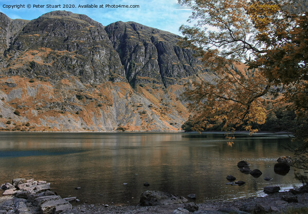 The Wasdale Screes and Raven Crag in the wasdale Valley Picture Board by Peter Stuart