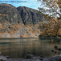 Buy canvas prints of The Wasdale Screes and Raven Crag in the wasdale Valley by Peter Stuart