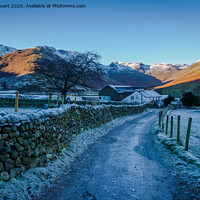 Buy canvas prints of Winter in the Langdale Valley by Peter Stuart